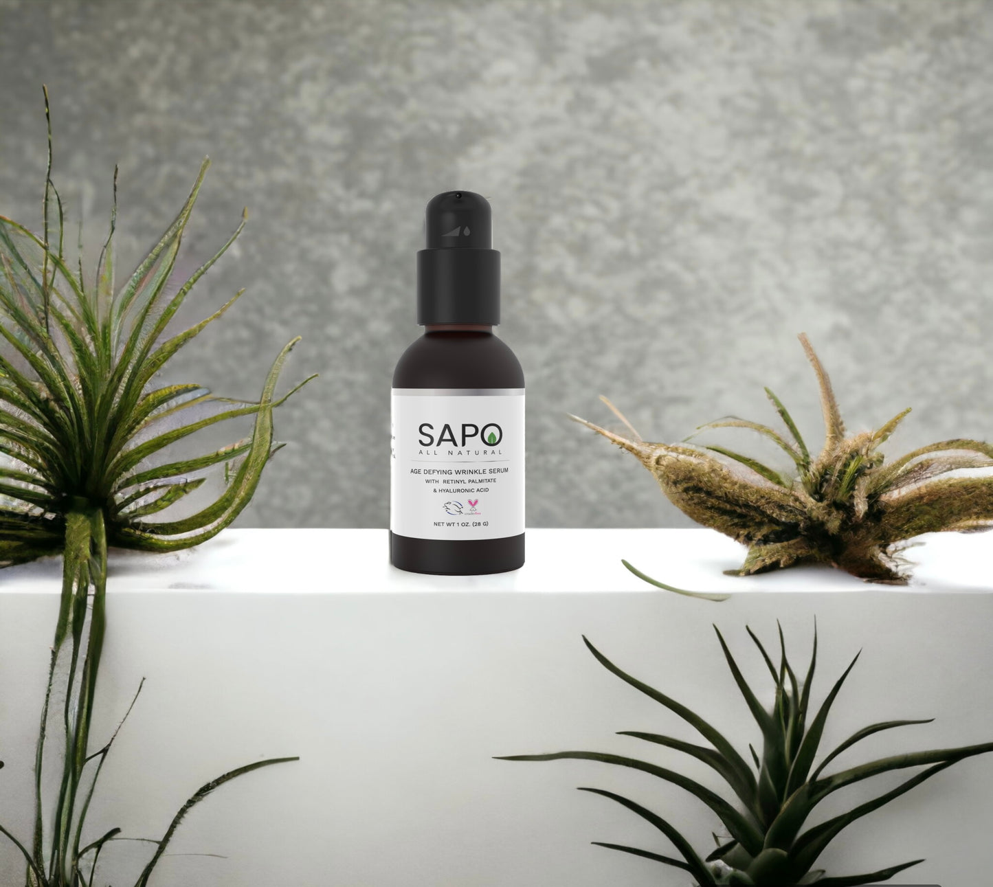 Sapo All Natural Wrinkle Serum with Bakuchiol, Retinyl Palmitate &