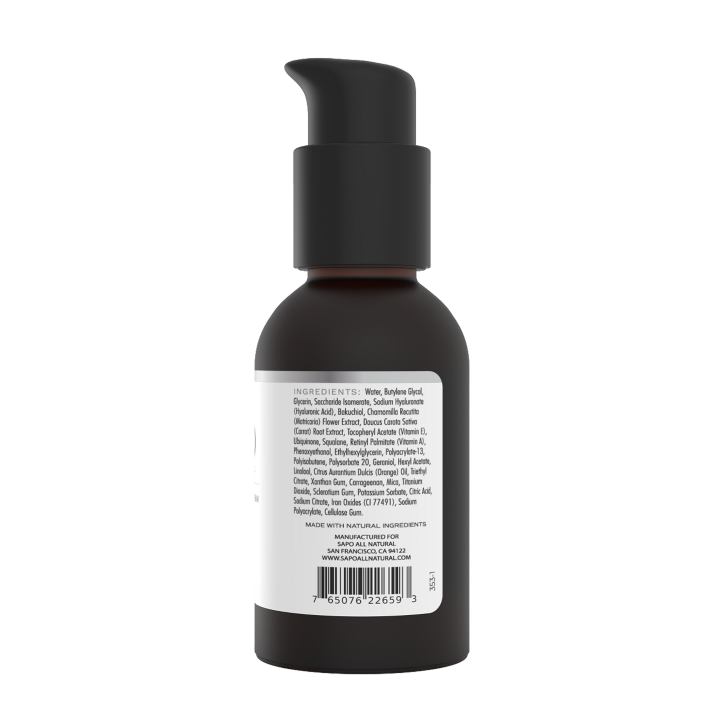 Sapo All Natural Wrinkle Serum with Bakuchiol, Retinyl Palmitate &